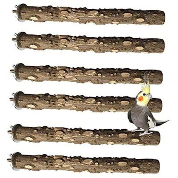 Bird Perch Bird Stand Wood Parrot Branch Platform Toys Natural Prickly Stick