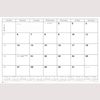 Dacasso Monthly Calendar Refill, 24.5 x 16, White (S2001)