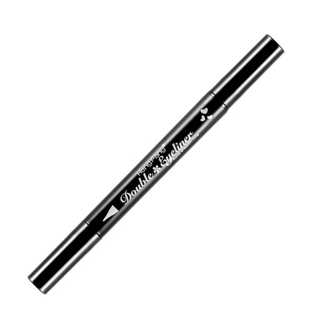 MenYiYDS Eyeliner Pen mit Make-up-Stempel 2 IN 1 Eyeliner-Stempel Wasserdicht für Augendekoration Körpergesichtsmalerei (Blütenform)