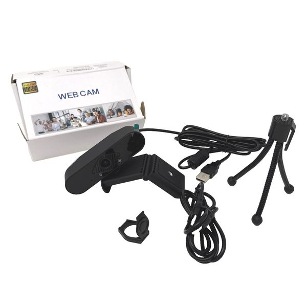 1080P Webcam Web Camera Full HD Cam Microphone For PC Laptop USB 2.0 w/ Tripod