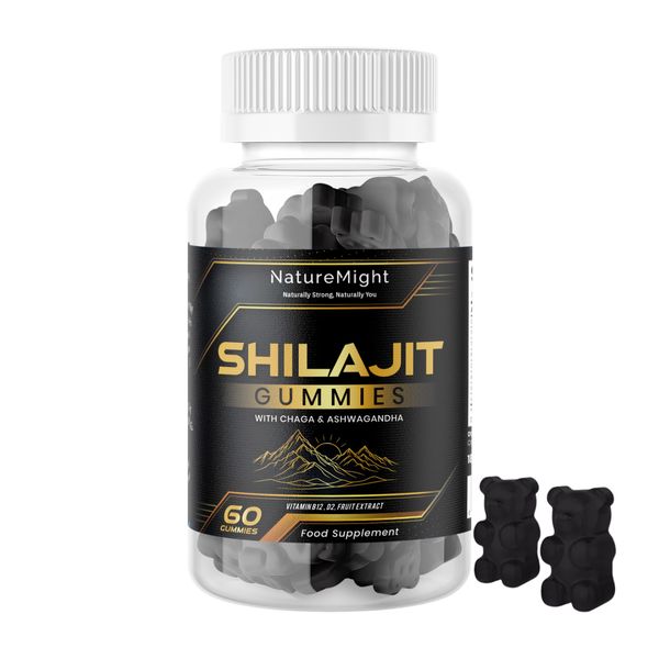Shilajit Gummies with Ashwagandha & Chaga Mushroom - 1 month supply - 60 Gummies