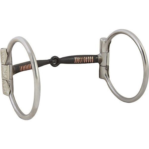 Western SS Silver Sweet Copper Inlay D-Ring bit