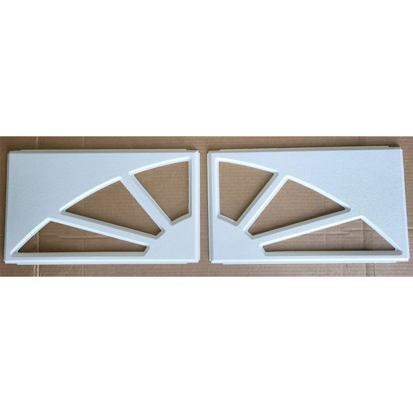 IDEAL Garage Doors WHITE SUNSET 501  Window Inserts/Short Panel  Set of 2