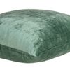 HomeRoots 50% Cotton, 50% Viscose 18" x 7" x 18" Transitional Green Solid Pillow Cover with Poly Insert