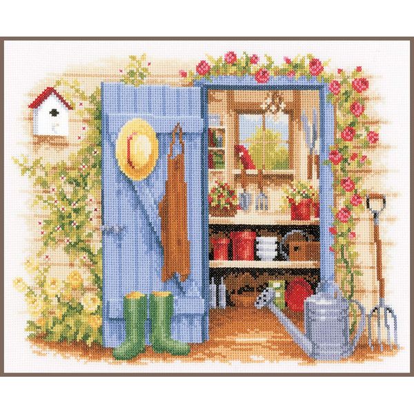 Vervaco Tool Shed Counted Cross Stitch Kit, Multi-Colour