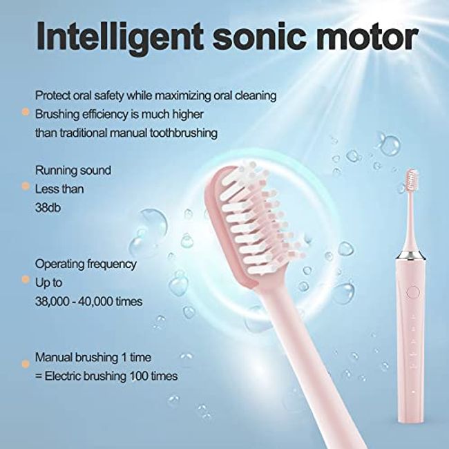 Pink Electric Toothbrush - Rechargeable