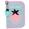 Strawberry Single Flap Pencil Case with Equipment, with Keychain