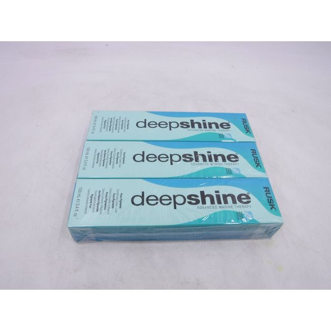 3 Pack of Rusk Deep Shine Cream Color 7.003Nw Medium Blonde 3.4 Oz