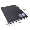 Rapesco 1651 Germ-Savvy Antibacterial, Hardcover Polypropylene Presentation Folder 50 Pockets A4, Black