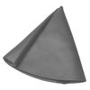 Grey Vertical Shifter or Emergency Brake Boot with Black Trim Ring Silver Cap