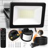 MEIKEE Sensor Light, Motion Sensor Light, 35W, 3500LM LED Sensor Light, Daylight White, 6500K, Remote Control, Night Sensor Mode, 24H Sensor Mode, Stepless Dimming, Steady On Function, Adjustable