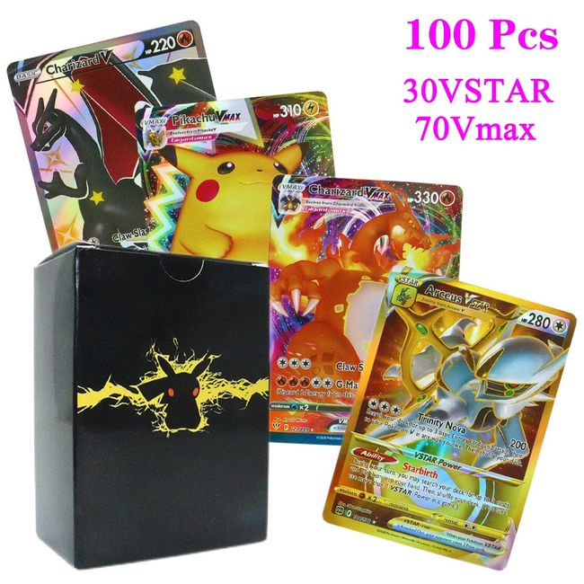 Pokemon Cards Shiny Charizard Vmax  Arceus Pokemon Card V Star - 12/30pcs  Pokemon - Aliexpress