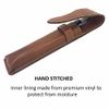Leather Saddle Brown Protective/Travel Case for Straight, Shavette and Barber Razors - from Parker Safety Razor