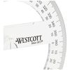 Westcott E-10135 00 Full Plastic Protractor 10 CM transparent