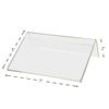 4 Pack 7"W x 5"H Sign Holder Side Load Slanted Advertisement Table Tent