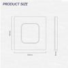 ACMEROTA Square Push Button Wall Light Switch With LED Indicator, 2 Gang 2 Way ON/Off Switch for LED Lights, Black