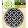 Penny Black Cling Rubber Stamp 5"X6"-Circle Pattern