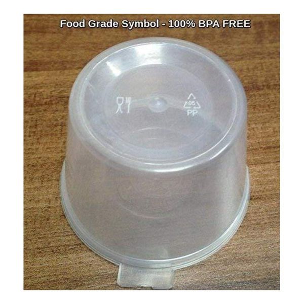 GSL 25 x 100ml Food Storage Grade Hinged Lid Plastic Containers.