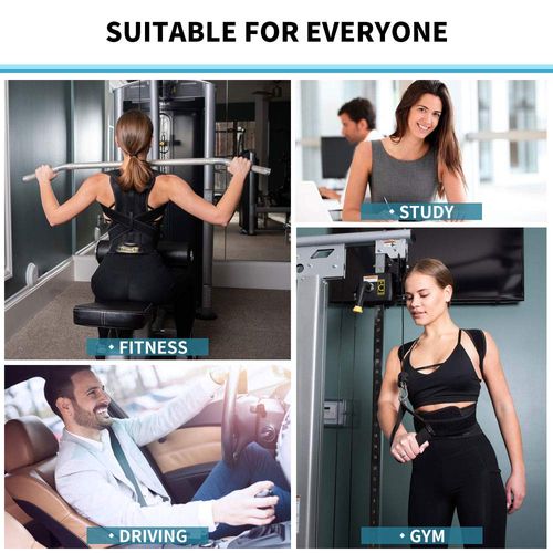 Back Support Belts Posture Corrector Back Brace Improves Posture and Provides For Lower and Upper Back Pain Men and Women -XL