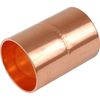 End Feed 22mm Copper Pipe Straight Couplings - Pack of 5