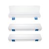3PCS Brushes Storage Box Paint Brush Drawing Pen Container with Buckle Design