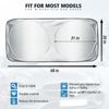Folding 68*35 Front Rear Car Window Sun Shade Auto Visor Windshield Block Cover