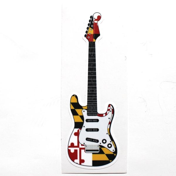 Maryland Flag Electric Guitar / Sticker - Large / 1 / Maryland Flag