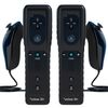 2 Sets Remote Controller for Wii, TechKen Replacement Remote Built-in Motion Plus Controller and Nunchuck (Black)
