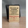You Give Me A B*ner' Quote - Metal Card Wallet Insert