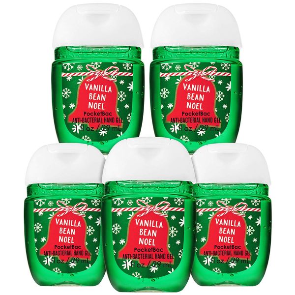 Vanilla Bean Noel 5-Pack Pocketbac Hand Sanitizers (Bottle Artwork Varies)