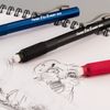 Pentel Clic Eraser Grip, Retractable Eraser, Blue Barrel, Box of 12 (ZE22C)