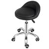 Adjustable Height Hydraulic Rolling Swivel Salon Stool Chair with Backrest Black