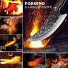 Serbian Meat Cleaver Knife Forged Kitchen Knife Sharp Boning Knife Full Tang