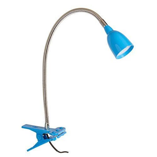 Clip on Light/Clamp Lamp/Reading Book Light for Desk, Bed, Office, Blue LED