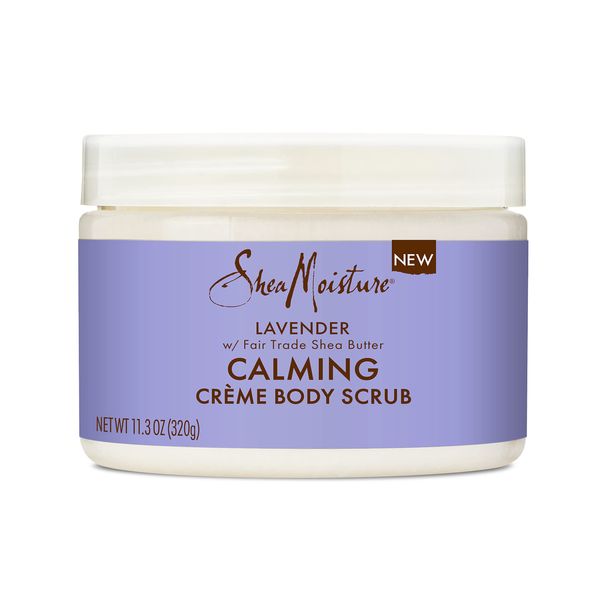 SheaMoisture Crème Body Scrub Lavender Calming Skin Care With Fair Trade Shea Butter 11.3oz