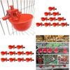 20 PACKS Poultry/Quail Water Drinking Cups Chicken Hen Plastic Automatic Drinker