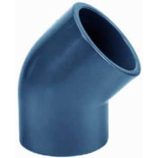 PVC Elbow Set of 10 45° 25 mm 2 x Adhesive Sleeve (10)