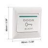sourcing map Push to Exit Button Release NO/NC/COM Switch Panel Door Access Control System 86mmx86mm 36V 3A White 4Pcs