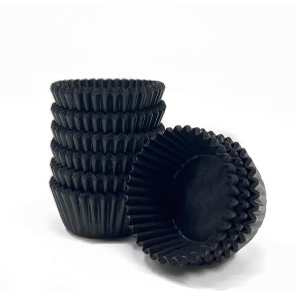 Bakery Direct 500 Glassine Black Petit Four Cases