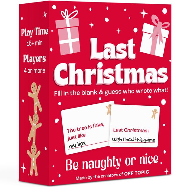 OFF TOPIC Last Christmas: The Naughty or Nice Holiday Party Game for The Whole Family - Fun Board Games for Family Night Games