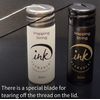 Ink Permanent Black Brow Mapping String [2 X 100 Ft Bottles - 60 m] Pre-Inked Mapping String for Permanent Makeup and Microblading Supplies | Brow Mapping Kit | Mapping String for Brow Mapping