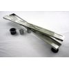 Novalinea - 44 Inch Linear Shower Drain with Brick Pattern Grate