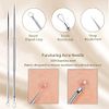 Pimple Popper Blackhead Remove Tool Comedone Extractor Tweezers Set Stainless Steel Acne Spot Pimple Popping Kit with Box(5 Piece)