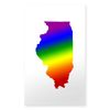 CafePress Illinois Gay Pride Rectangle Sticker Rectangle Bumper Sticker Car Decal