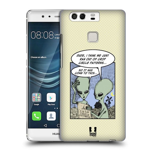 Head Case Designs Crop Circle All About Aliens Hard Back Case Compatible With Huawei P9