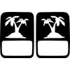 JeepTails Tropical Palm Tree Tail lamp Light Covers (Non-LED) Compatible with Jeep Gladiator