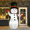 8FT Christmas Inflatable Snowman w/ LED Lights Blow up Holiday Yard Decorations