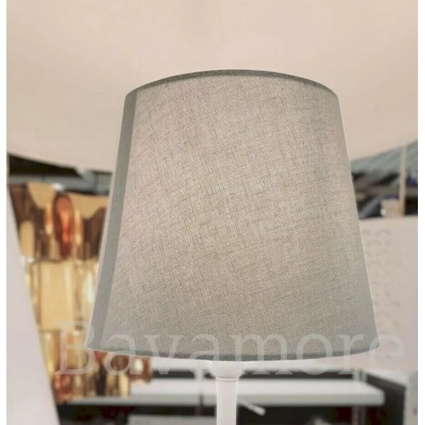 IKEA SKOTTORP Textile Lamp Shade, Light gray, 7" BRAND NEW