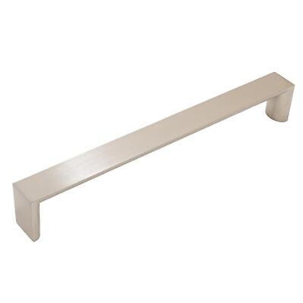 Plateau Cabinet Pull, 192 Millimeters, Satin Nickel by Stone Harbor Hardware