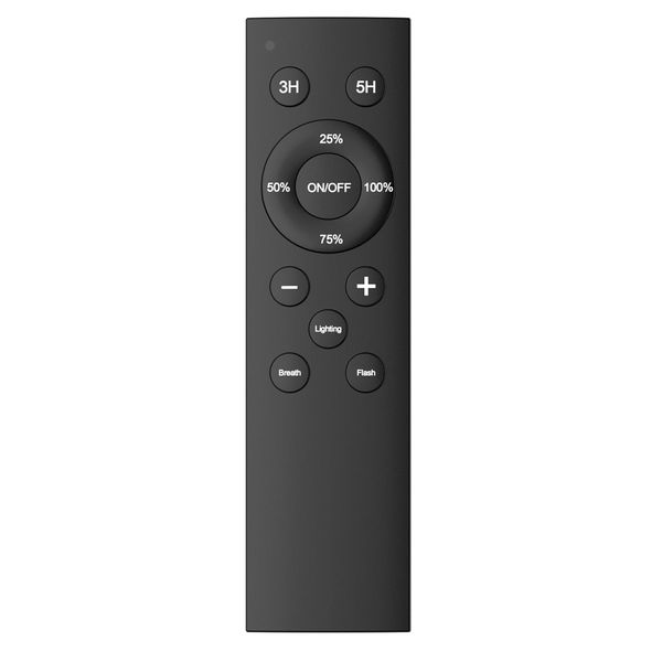 Remote Control with Timer, 4-Level Brightness, 3 Modes, Black